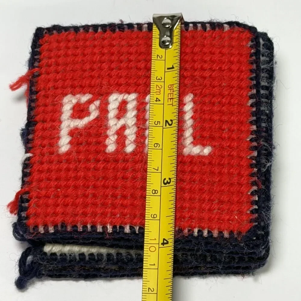 Vintage Counting Plastic Canvas Needlepoint Book Handmade Learning Counting Art